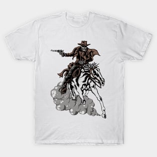 Vintage Skull Cowboy #5 T-Shirt